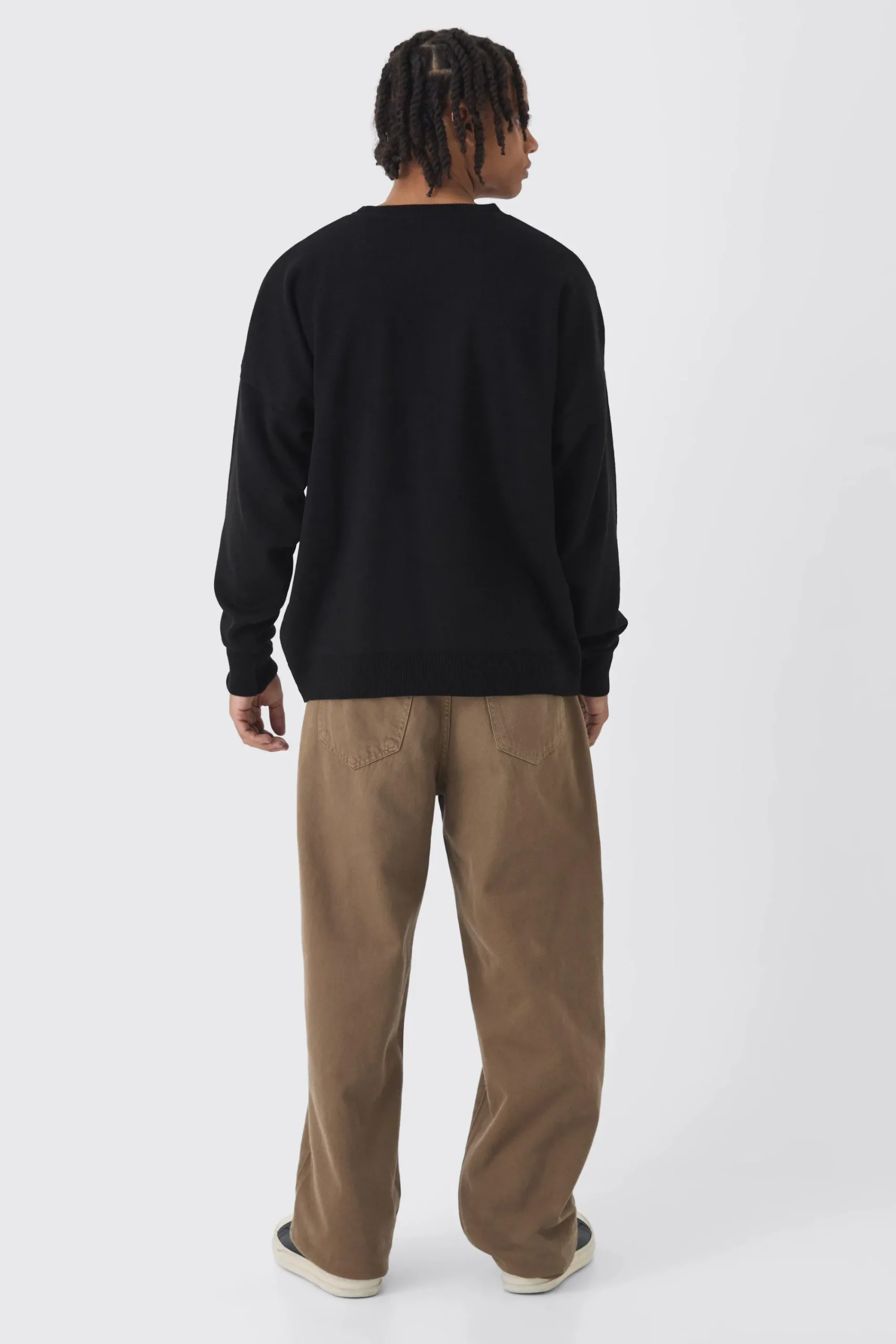 boohooMAN Oversized Teddy Graphic Jumper | UK| Knitwear