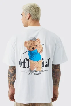Oversized Teddy Graphic Ringer T-shirt | UK^boohooMAN Discount