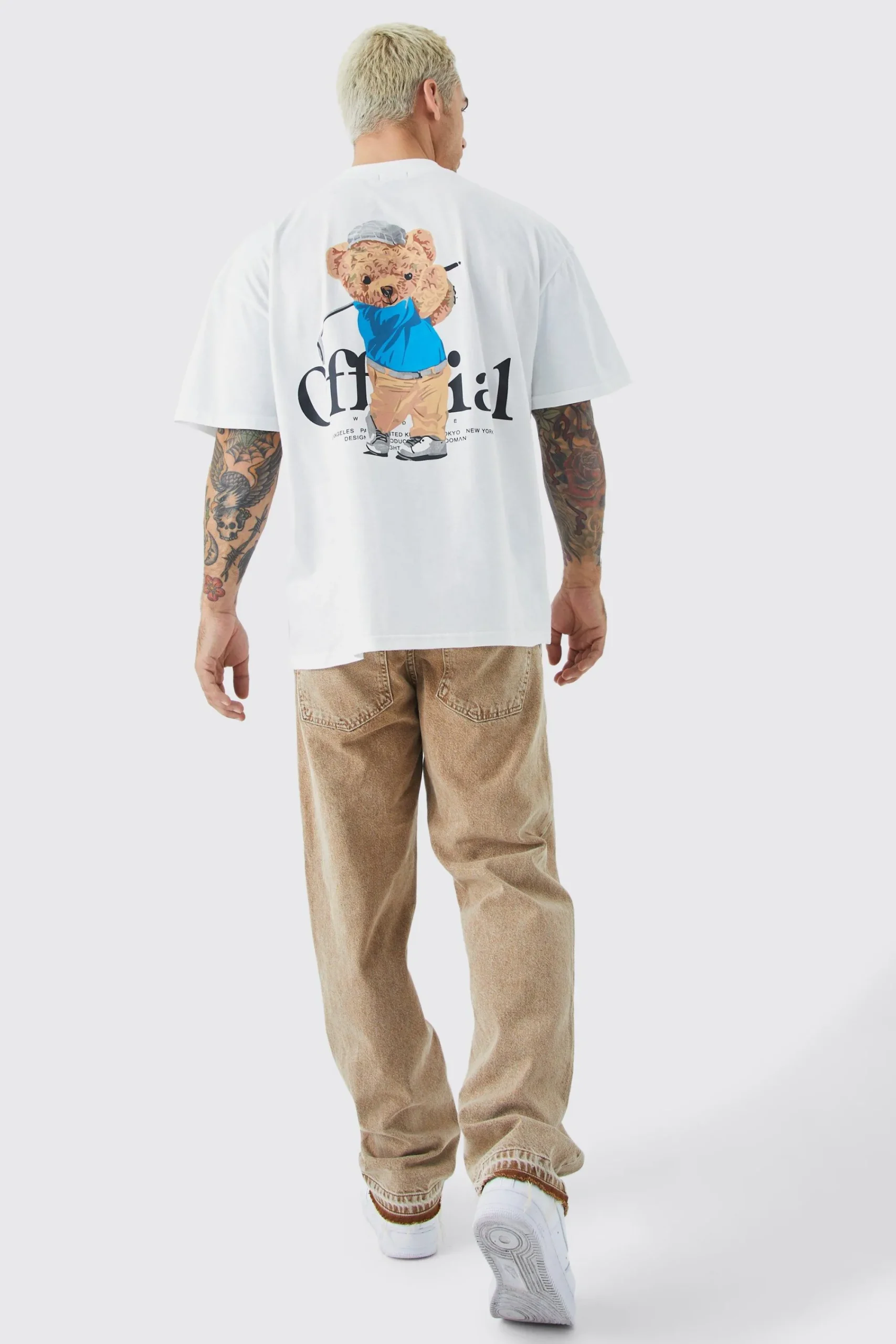 Oversized Teddy Graphic Ringer T-shirt | UK^boohooMAN Discount