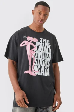 Oversized The Pink Panther License T-shirt | UK^boohooMAN Best