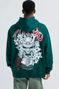 boohooMAN Oversized Tokyo Graphic Hoodie | UK| Hoodies & Sweatshirts