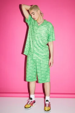 boohooMAN Oversized Towelling Shirt And Short Set | UK| Sets & Co-Ords