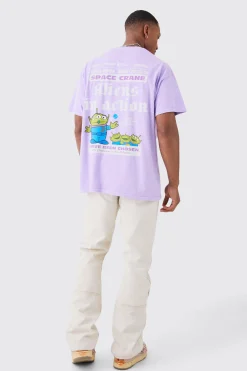 Oversized Toy Story Wash Alien License T-shirt | UK^boohooMAN