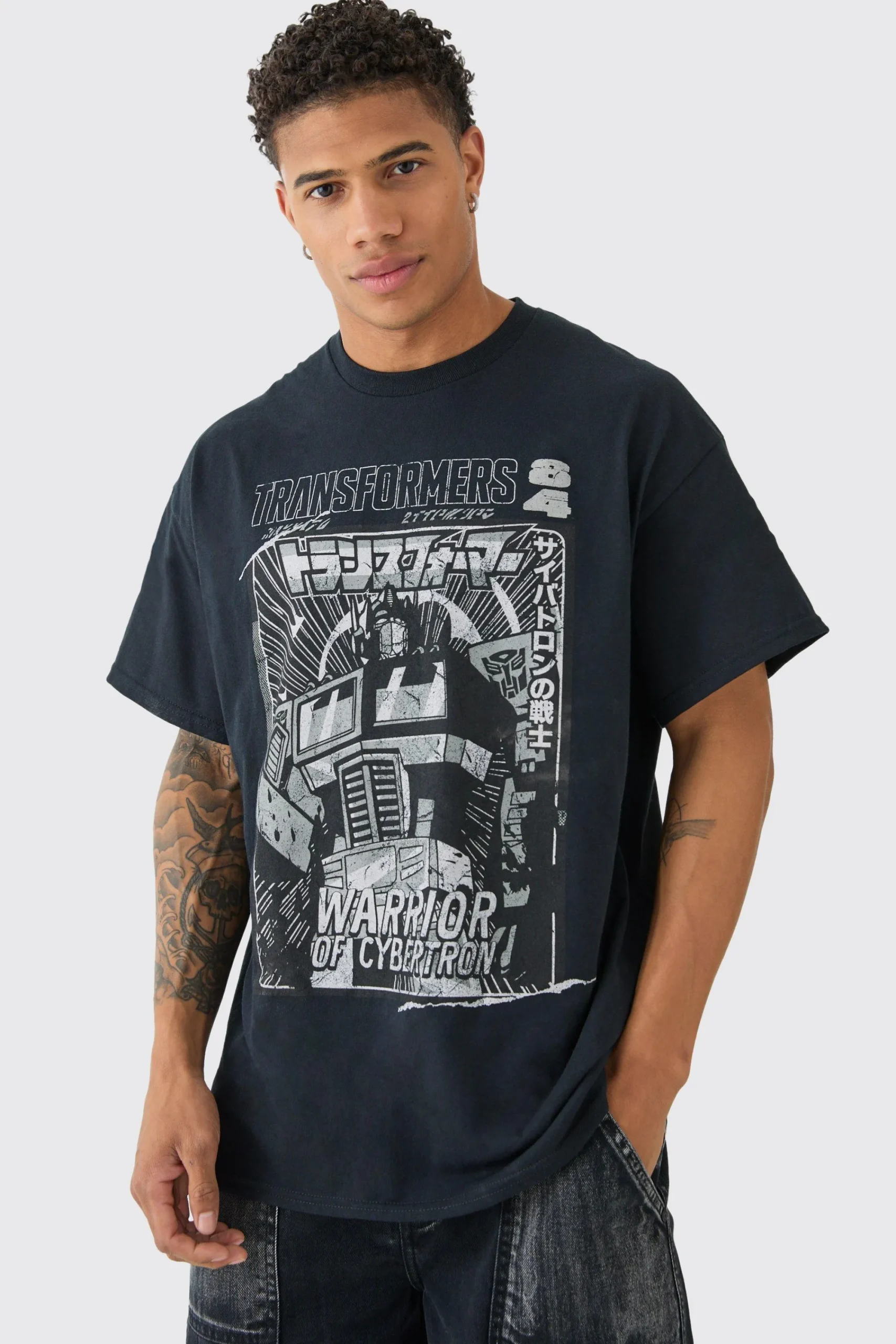 Oversized Transformers License T-shirt | UK^boohooMAN Sale