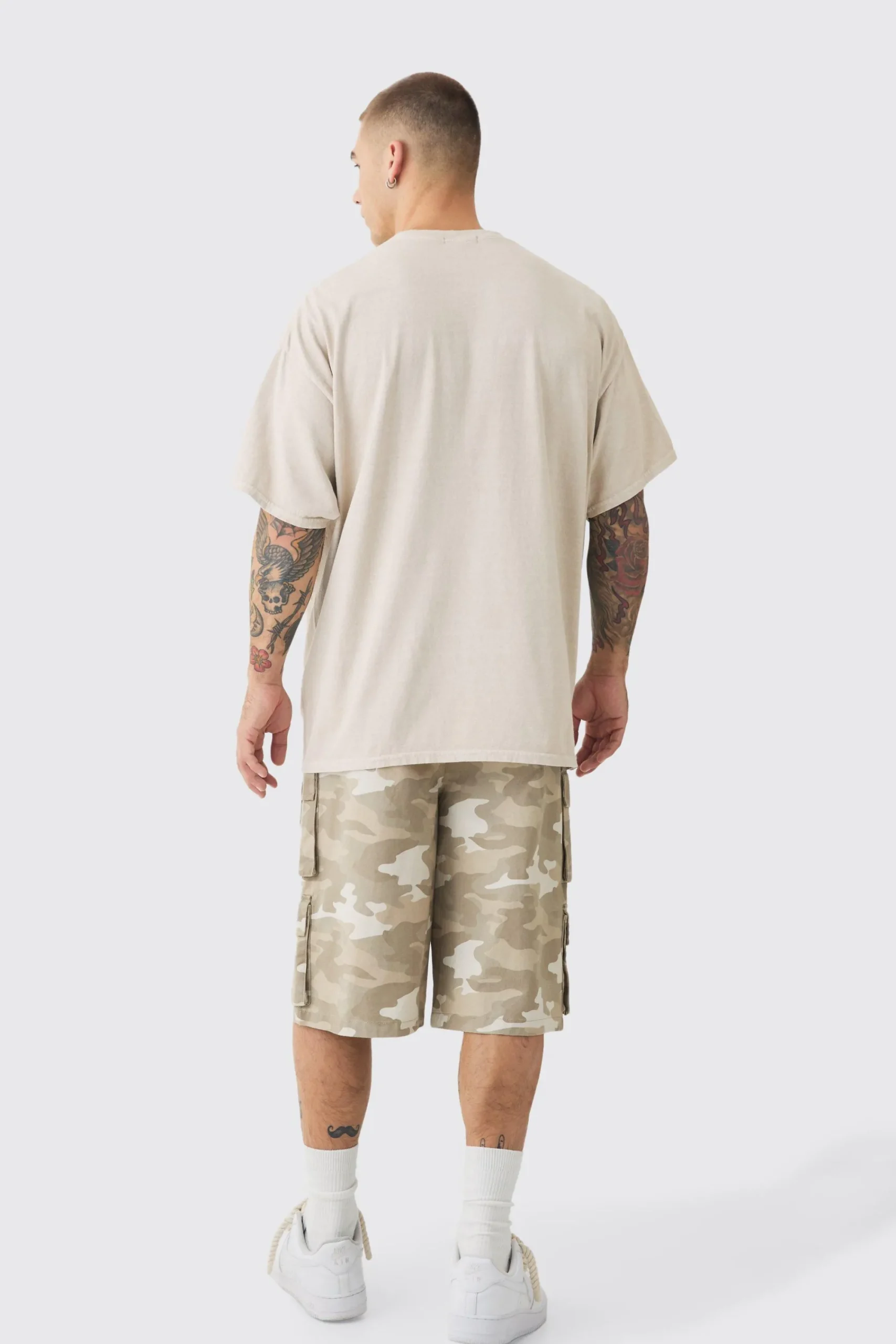 Oversized Tree Print Heavyweight Wash T-shirt | UK^boohooMAN Best