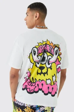 Oversized Trippy Homme Graphic T-shirt | UK^boohooMAN Best