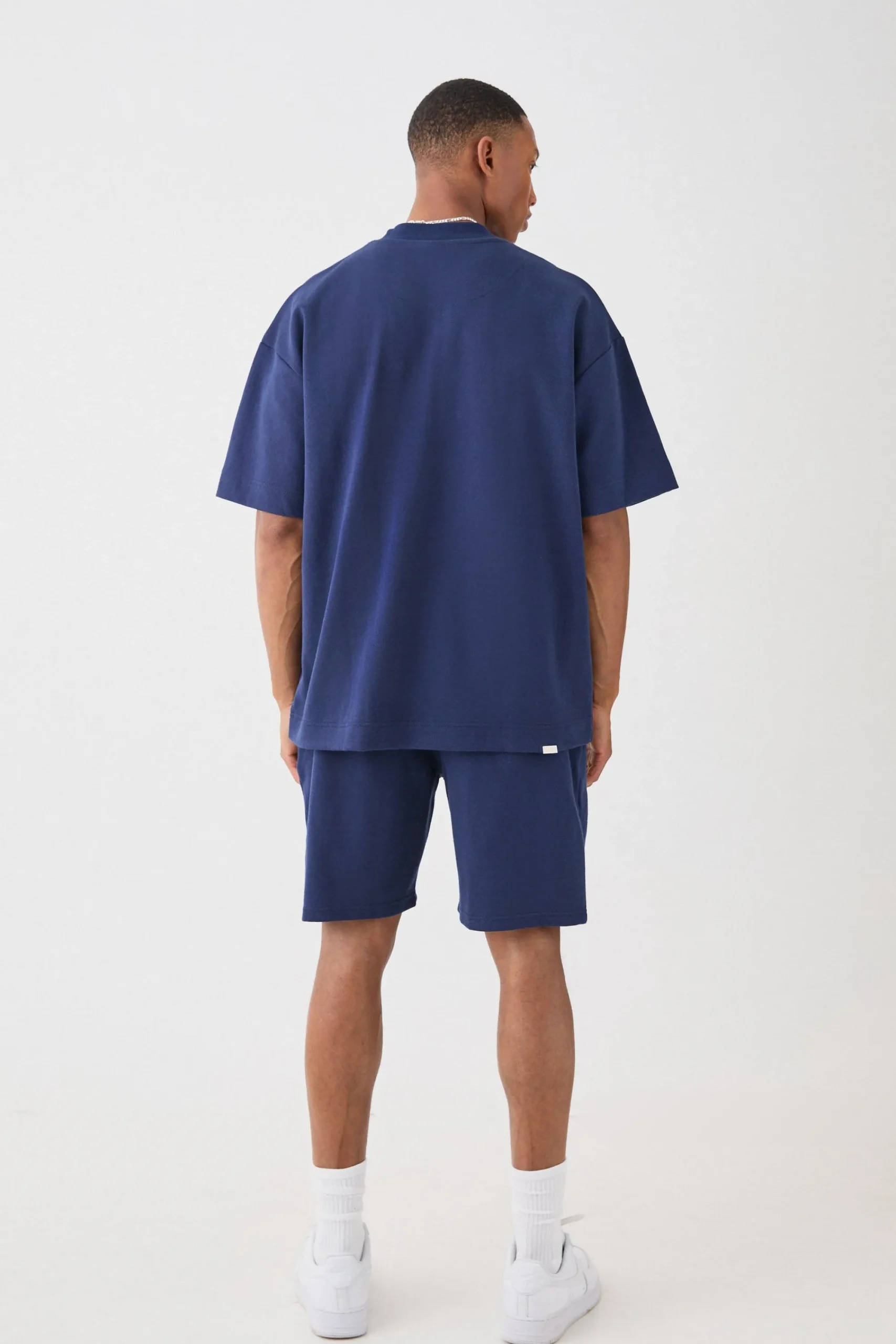 boohooMAN Oversized T-shirt & Short Interlock Set | UK| Sets & Co-Ords|Tracksuits