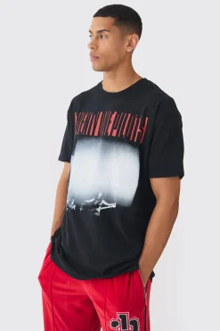 Oversized Twenty One Pilots Band License Print T-Shirt | UK^boohooMAN Hot