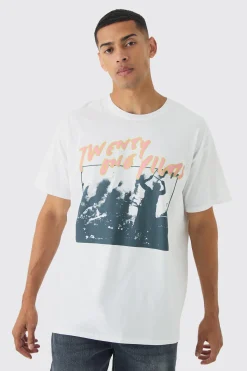 Oversized Twenty One Pilots Band License Print T-Shirt | UK^boohooMAN Discount