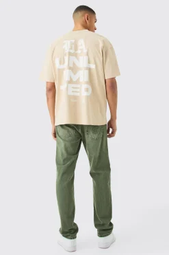 Oversized Unlimited Graphic T-shirt | UK^boohooMAN Hot