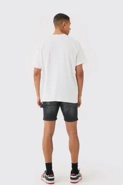 Oversized Usa Rolling Stones Band License T-shirt | UK^boohooMAN Outlet