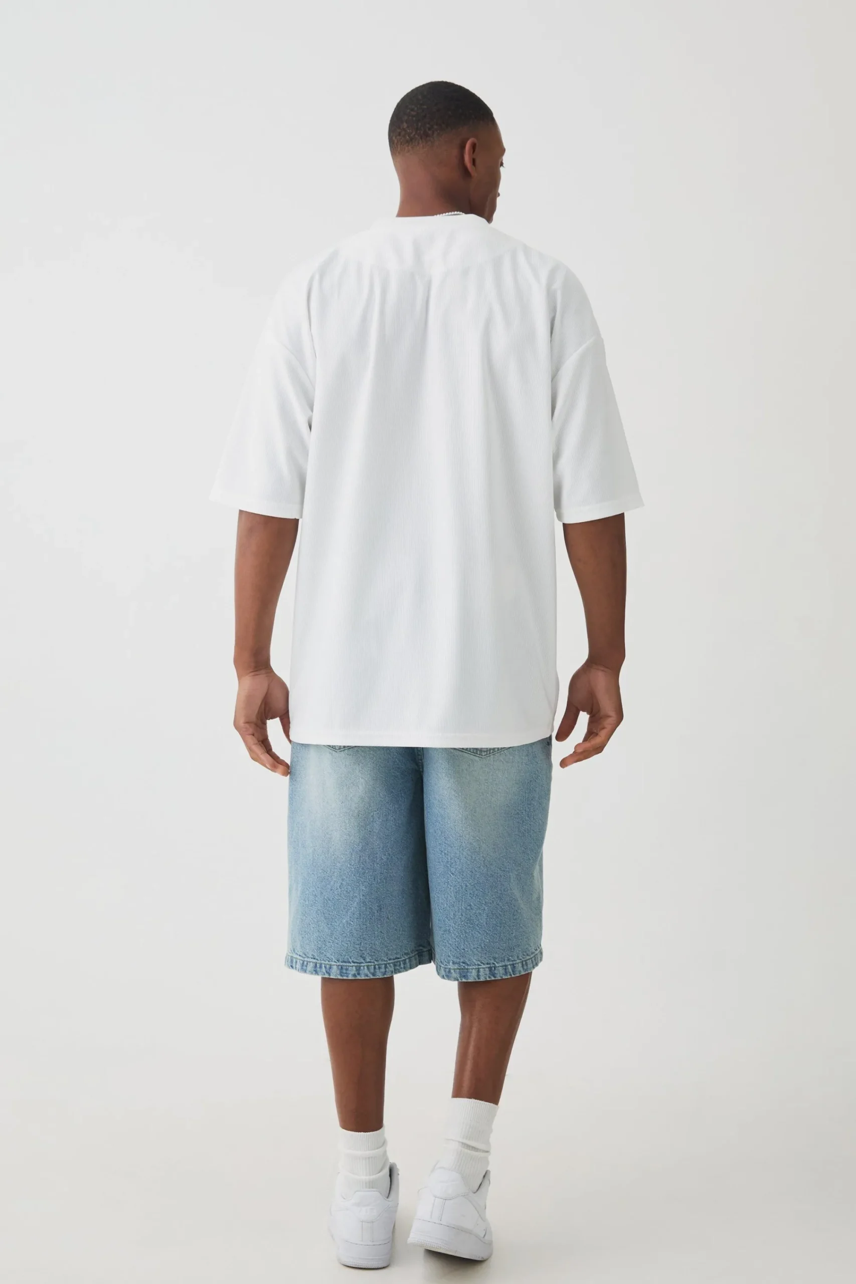 Oversized V Neck Ottoman Rib T-Shirt | UK^boohooMAN Best
