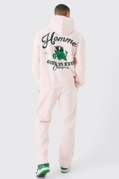 boohooMAN Oversized Varsity Applique Hoodie | UK| Hoodies & Sweatshirts