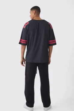 Oversized Varsity Mesh Top | UK^boohooMAN Best