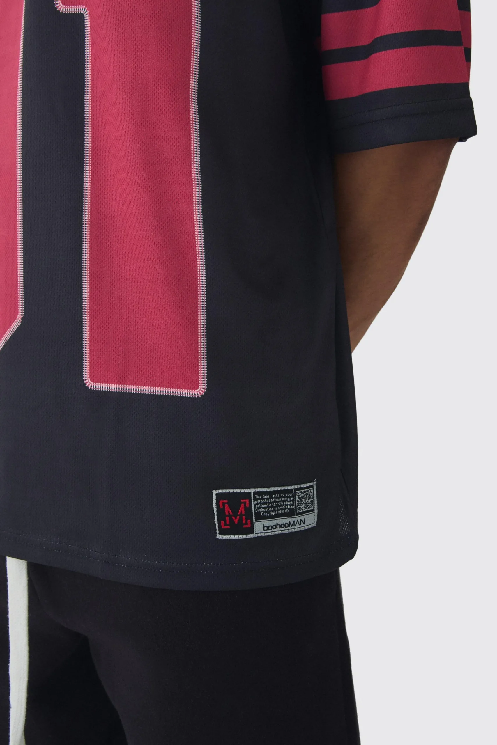 Oversized Varsity Mesh Top | UK^boohooMAN Best