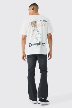 Oversized Venice Back Print T-Shirt | UK^boohooMAN