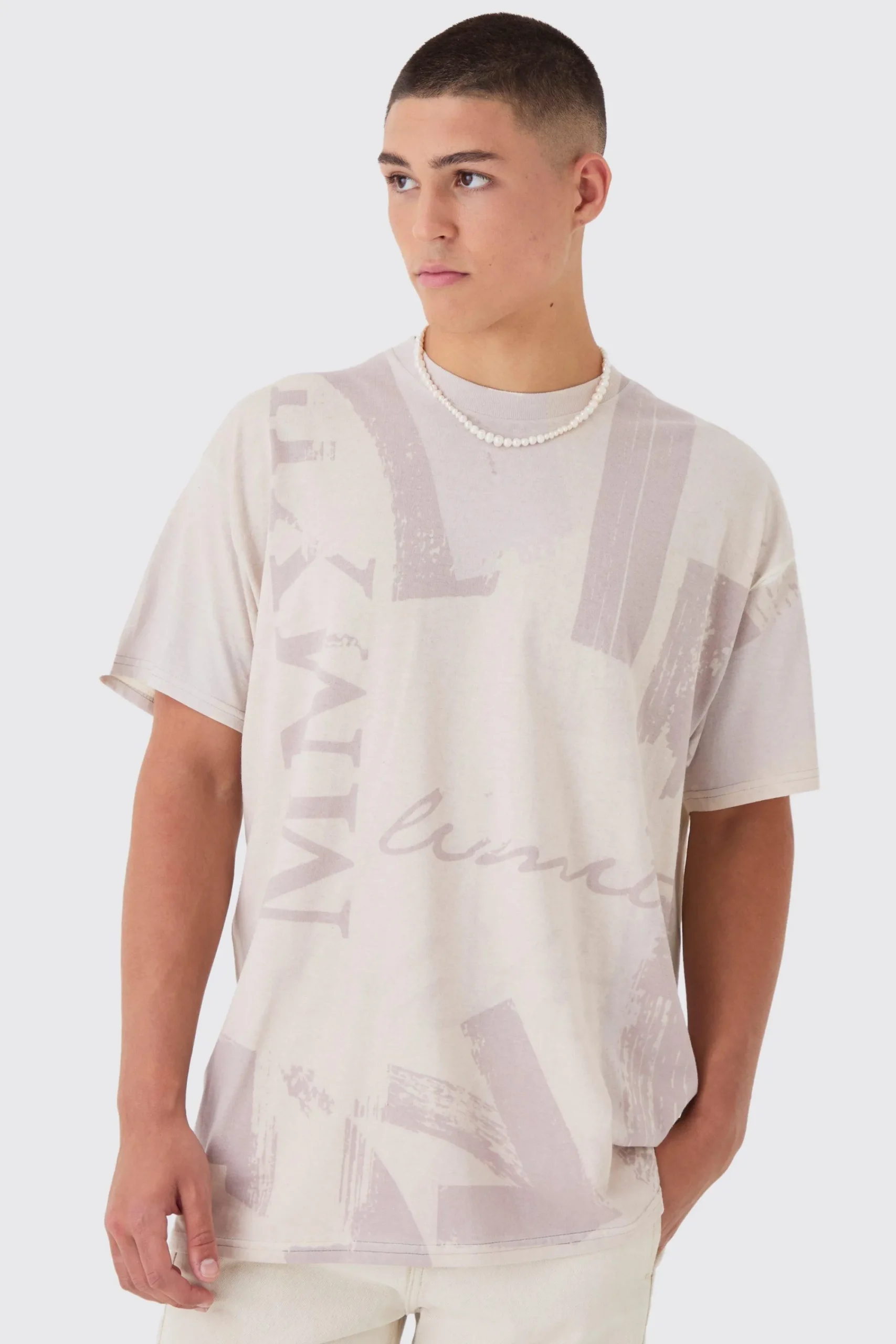 Oversized Vintage Washed Graphic T-shirt | UK^boohooMAN Best