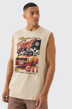 Oversized Volkswagon License Tank | UK^boohooMAN Best