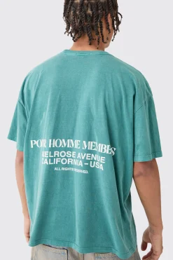 Oversized Washed Boxy Graphic T-shirt | UK^boohooMAN New