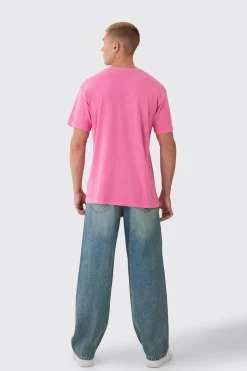 Oversized Washed Branded T-Shirt | UK^boohooMAN Outlet