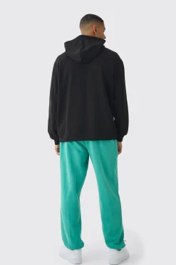 boohooMAN Oversized Washed Cross Print Tracksuit | UK| Tracksuits