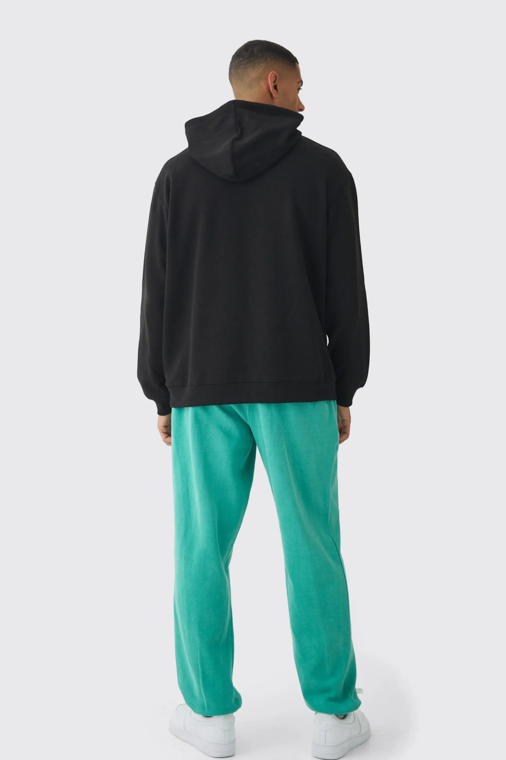 boohooMAN Oversized Washed Cross Print Tracksuit | UK| Tracksuits