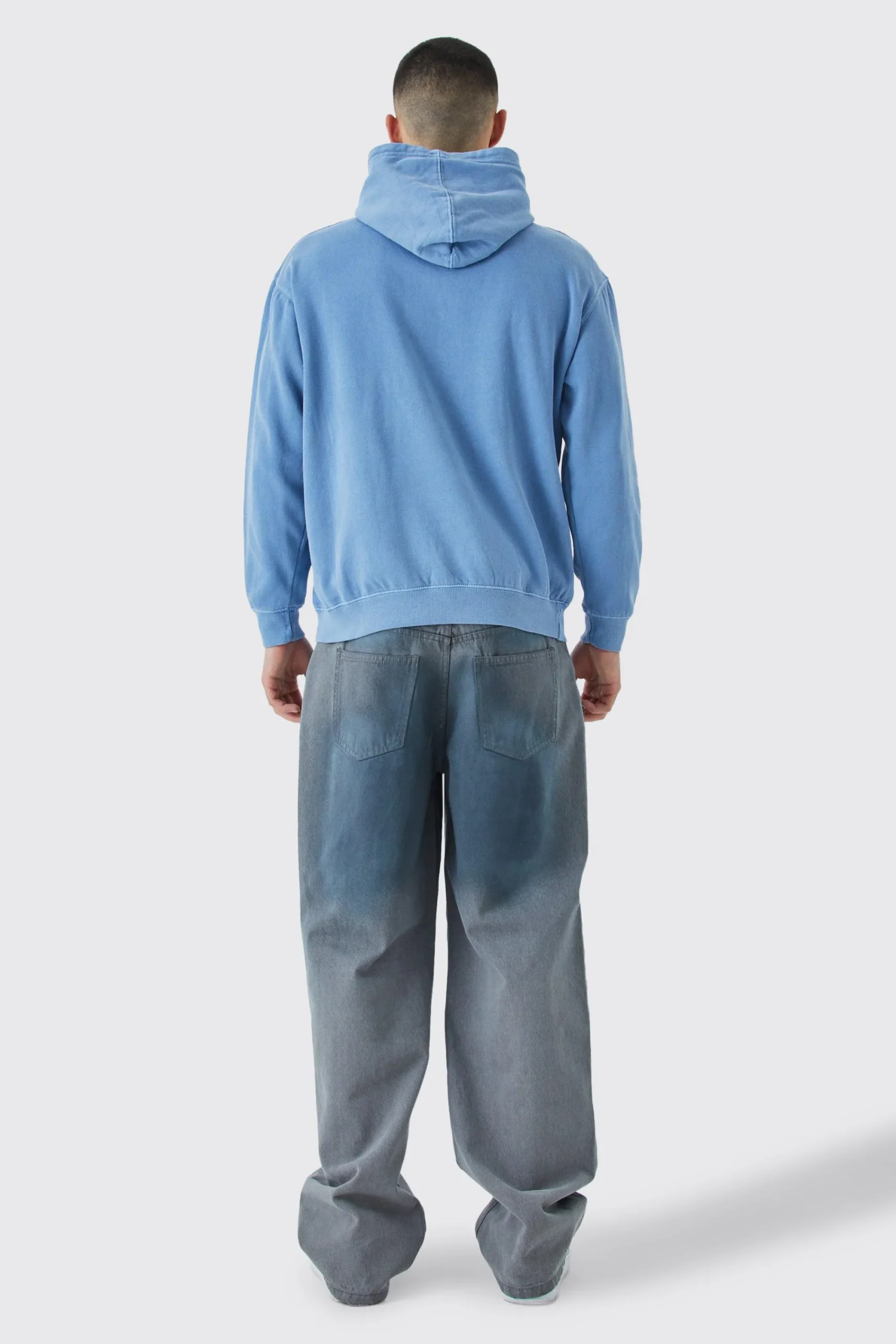 boohooMAN Oversized Washed Embroidered Hoodie | UK| Hoodies & Sweatshirts