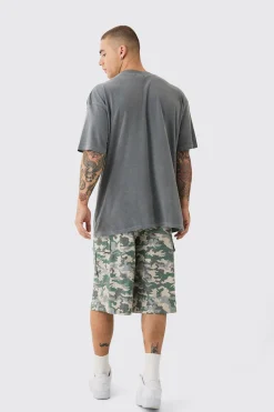 Oversized Washed Gothic Heart Graphic T-shirt | UK^boohooMAN Sale