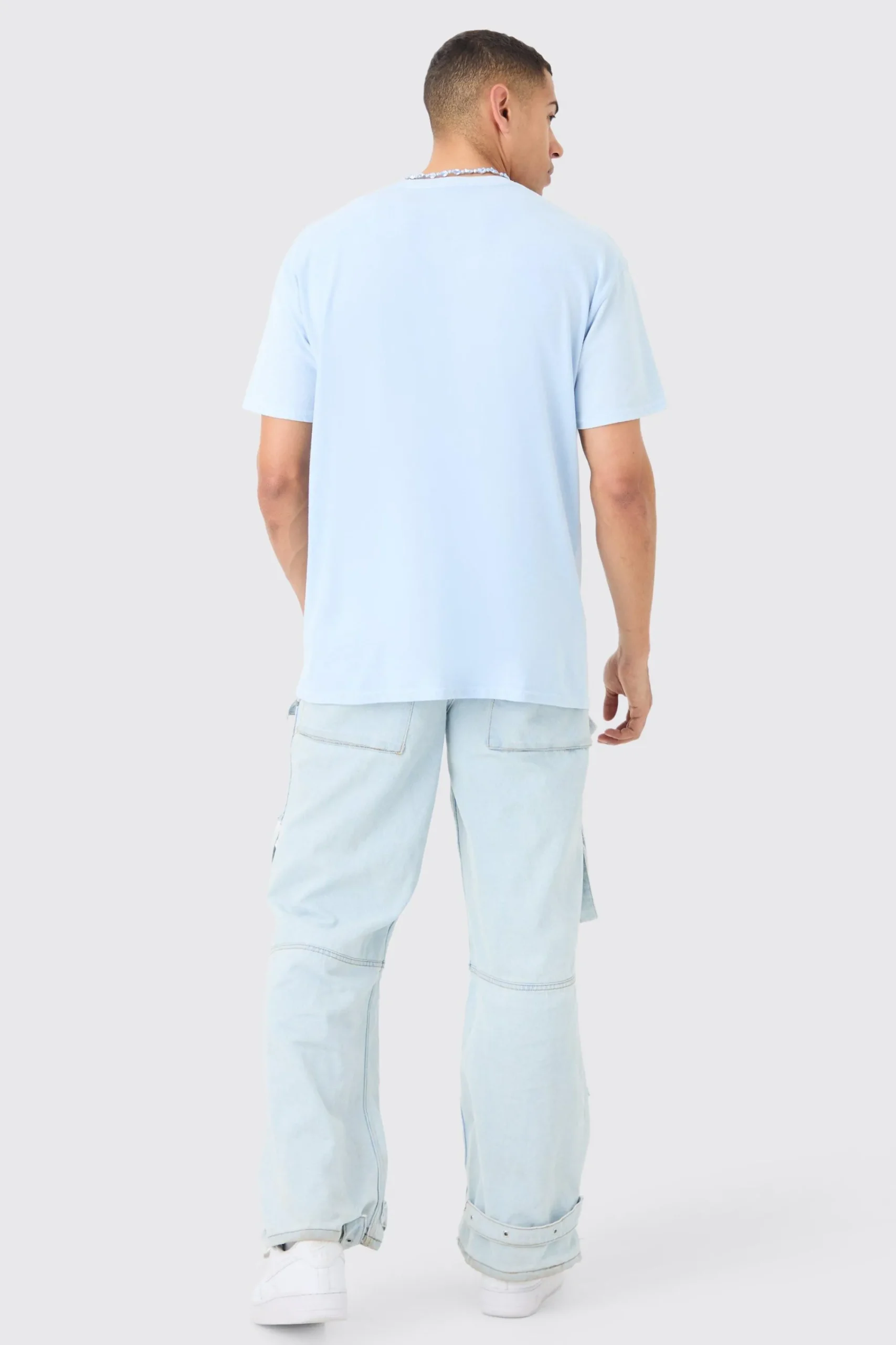 Oversized Washed Homme Mask Graphic T-shirt | UK^boohooMAN Online