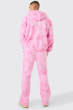 boohooMAN Oversized Washed Homme Paint Splatter Zip Through Tracksuit | UK| Tracksuits