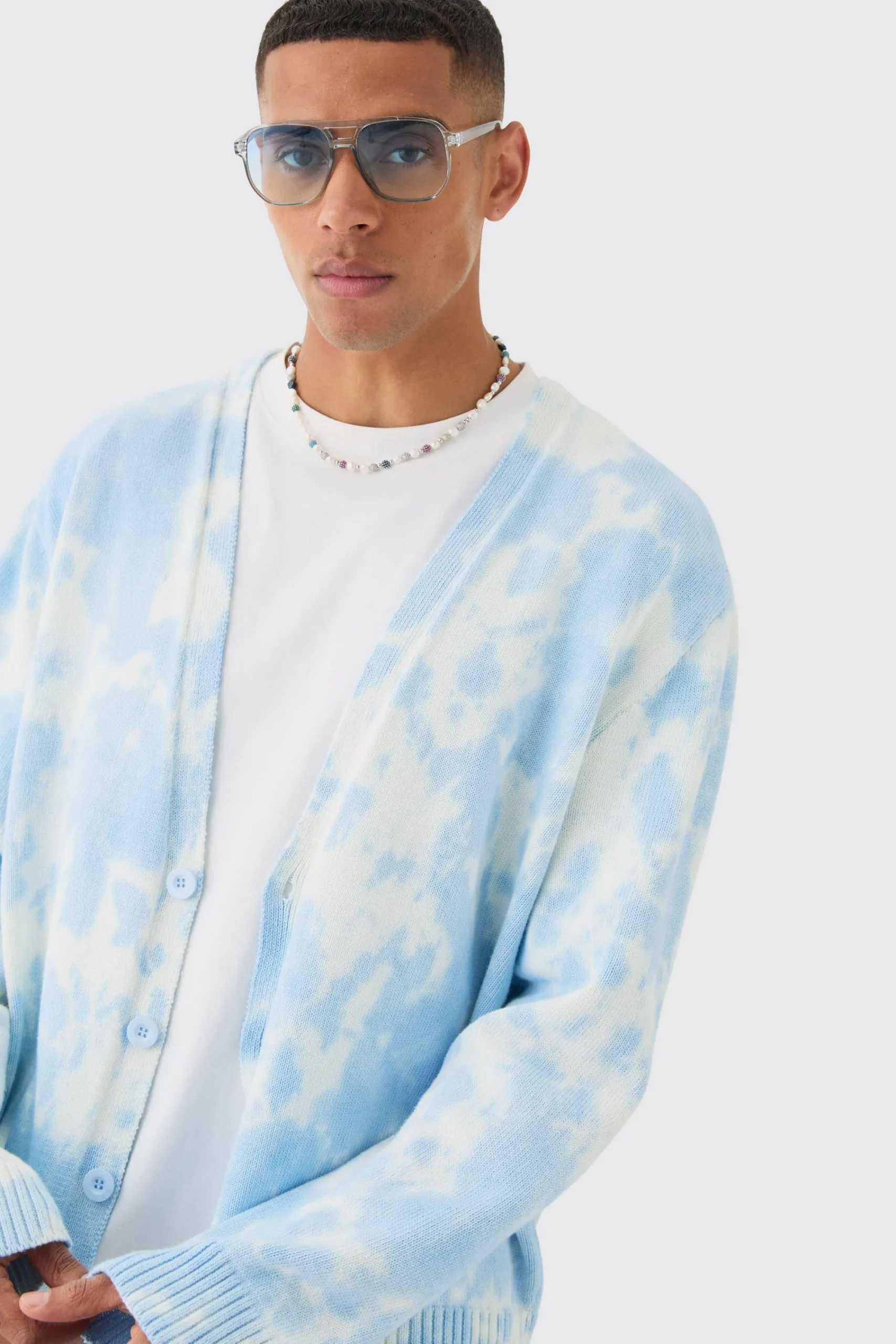 boohooMAN Oversized Washed Knitted Cardigan In | UK| Knitwear