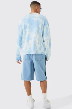 boohooMAN Oversized Washed Knitted Cardigan In | UK| Knitwear