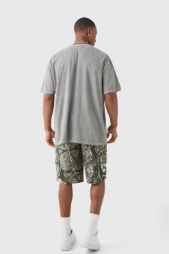 Oversized Washed Lip Graphic T-shirt | UK^boohooMAN Best