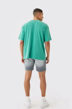 Oversized Washed Nights In Harlem T-shirt | UK^boohooMAN Sale