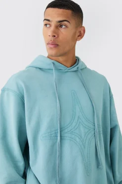 boohooMAN Oversized Washed Quilted Hoodie | UK| Hoodies & Sweatshirts