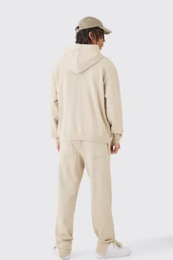 boohooMAN Oversized Washed Quilted Split Hem Tracksuit | UK| Tracksuits