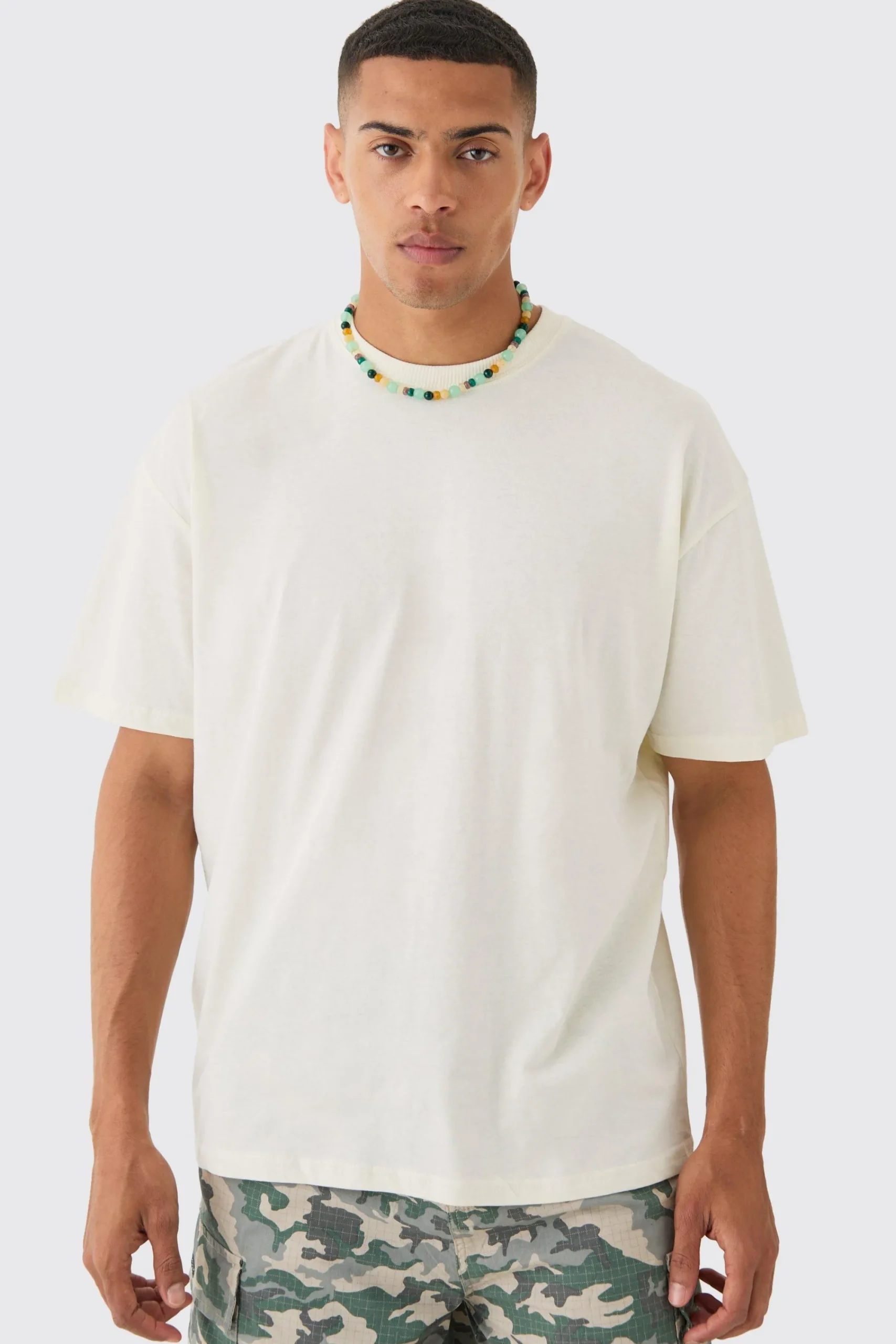 Oversized Washed Rose Line Drawn Back Print T-Shirt | UK^boohooMAN Best