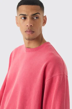boohooMAN Oversized Washed Sweatshirt | UK| Hoodies & Sweatshirts