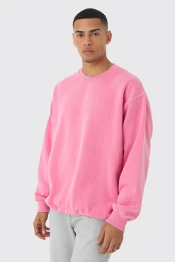 boohooMAN Oversized Washed Sweatshirt | UK| Hoodies & Sweatshirts