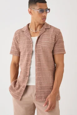 boohooMAN Oversized Weave Look Shirt | UK| Shirts