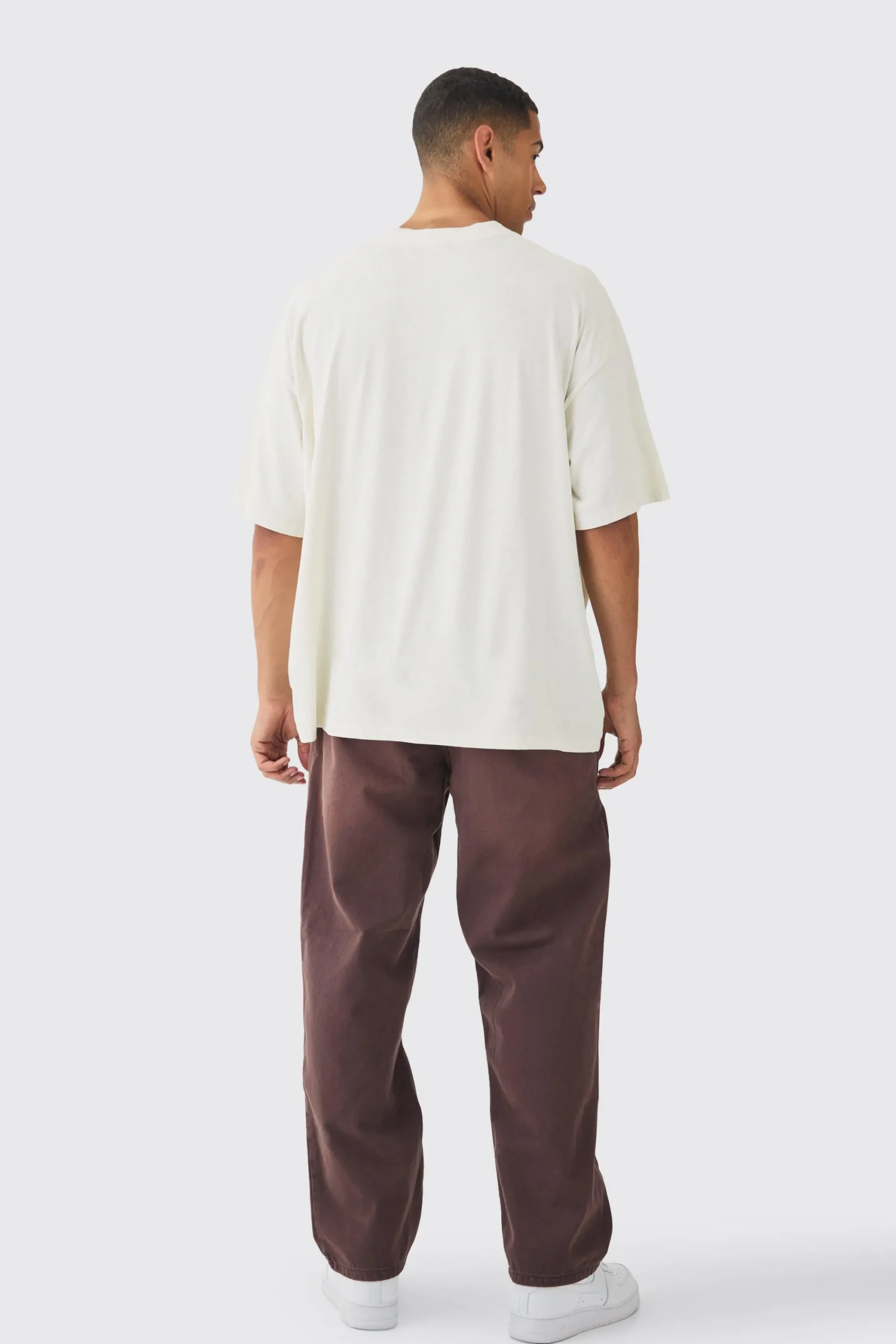 Oversized Western Worldwide Tiger Large Scale Wash Print T-Shirt | UK^boohooMAN