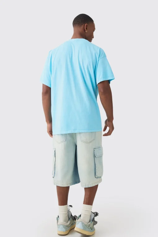 Oversized Worldwide Butterfly Print T-shirt | UK^boohooMAN Sale