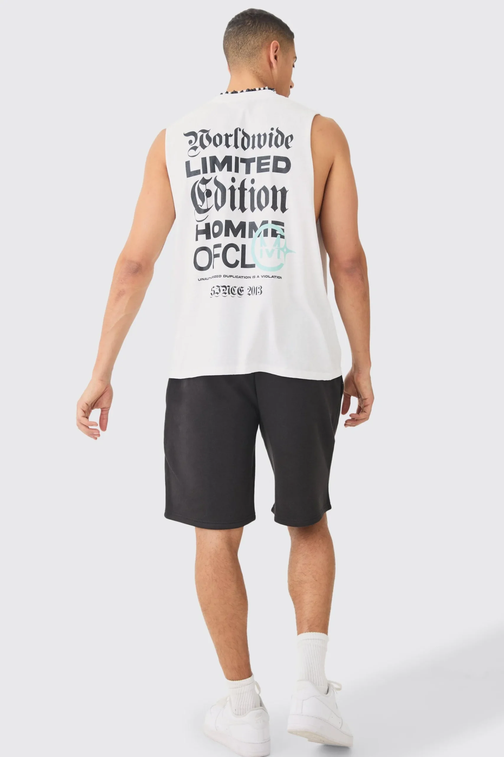 boohooMAN Oversized Worldwide Crotch Print Short | UK| Shorts