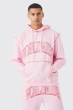 boohooMAN Oversized Worldwide Hooded Gusset Tracksuit | UK| Tracksuits