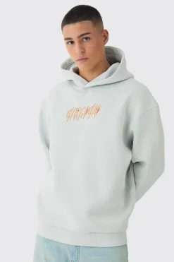 boohooMAN Oversized Worldwide Tattoo Back Graphic Hoodie | UK| Hoodies & Sweatshirts