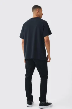 Oversized Wu-Tang Large Scale License Print T-Shirt | UK^boohooMAN Online