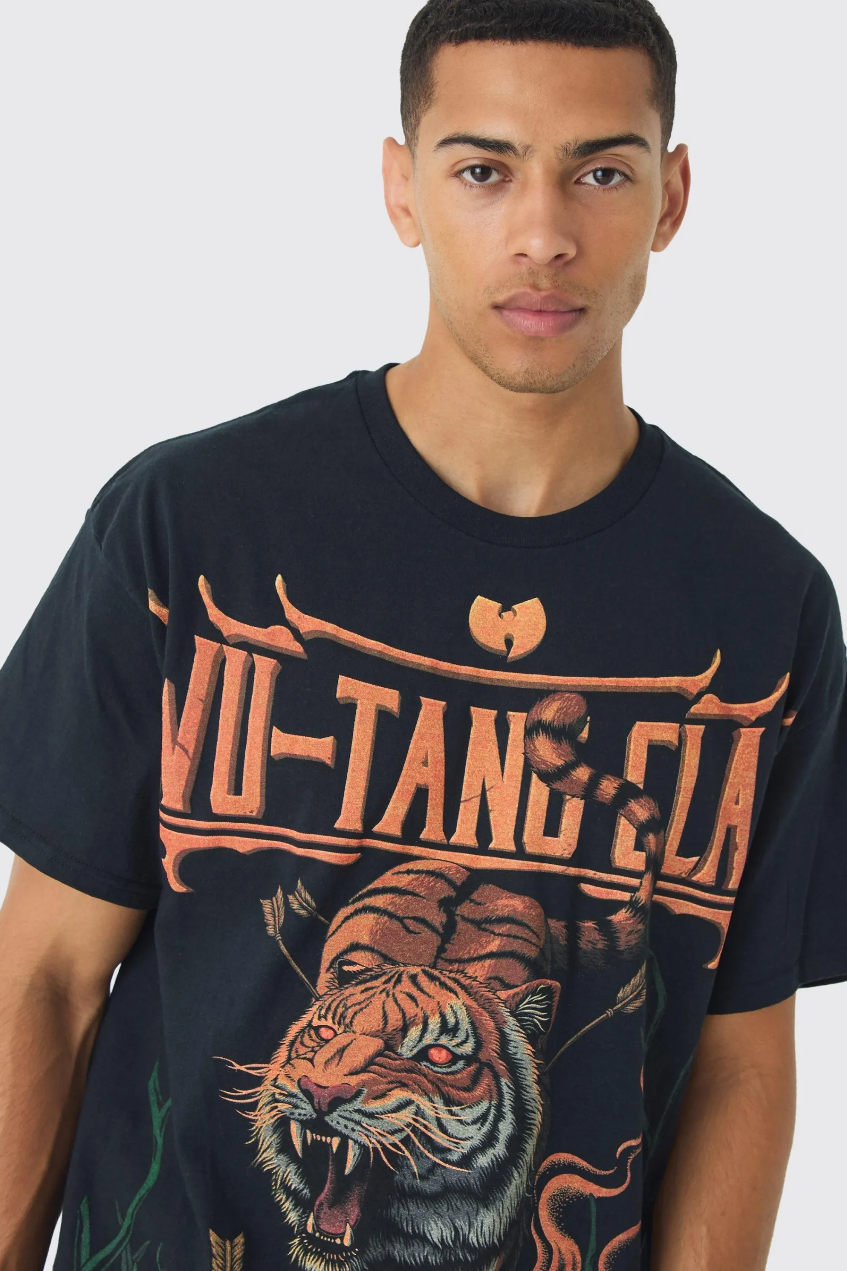 Oversized Wu-tang Over Seams License Print T-Shirt | UK^boohooMAN Outlet