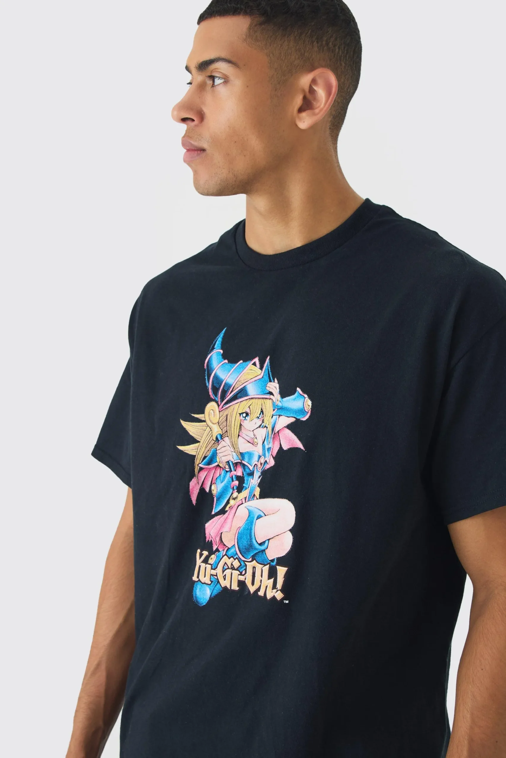 Oversized Yugioh Dark Magician Girl Anime License Print T-shirt | UK^boohooMAN New