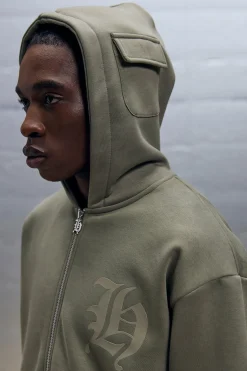 boohooMAN Oversized Zip Through Cargo Pocket Detail Hooded Tracksuit | UK| Tracksuits