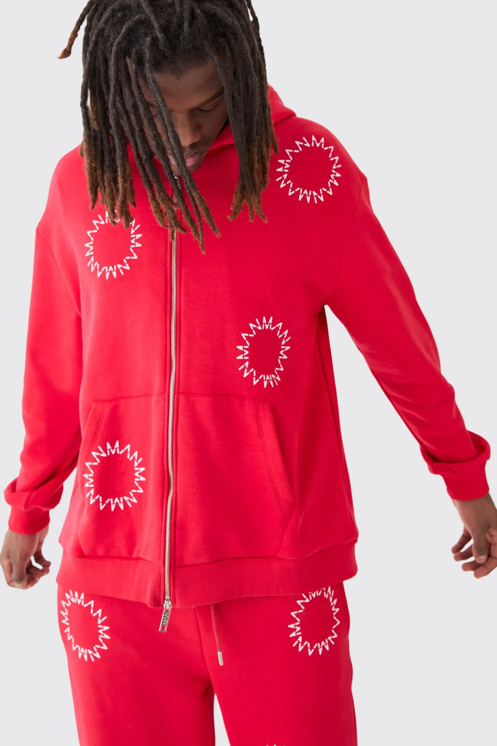 boohooMAN Oversized Zip Through Man Dash Split Hem Tracksuit | UK| Tracksuits